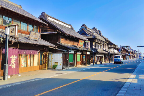 川越・小江戸の蔵造りの町並み