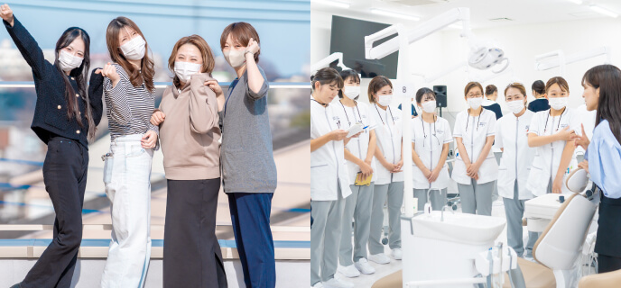楽しそうに学ぶ社会人学生の写真